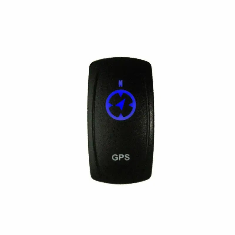 Black GPS rocker switch from DragonFire Racing Switch Gps On/Off Blue for racing upgrades