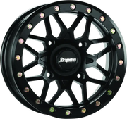 DragonFire Racing Typhon Wheel 14X7 4/156 + 10 5 + 2 Machined Black - Wheels