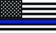 Thin blue line American flag in DragonFire Racing whip flag for back the blue support