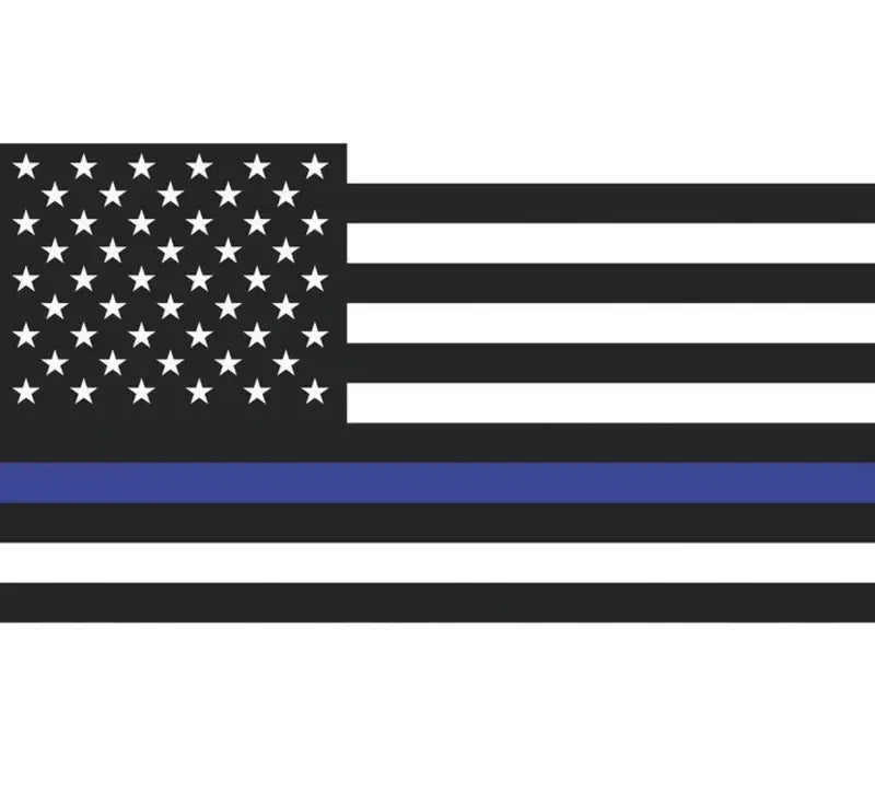 DragonFire Racing whip flag with Thin Blue Line American flag design for racing fans