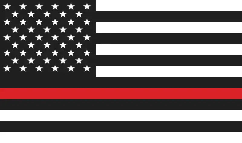 Thin red line American flag DragonFire Racing whip flag for DragonFire Racing whip