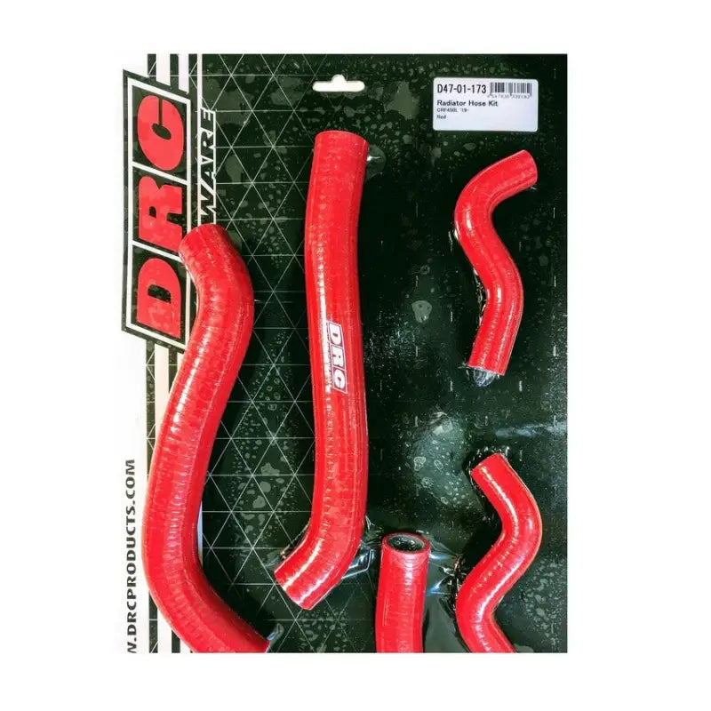 Red flexible silicone radiator hose kit for Drc D47-01-173 radiator hose replacement