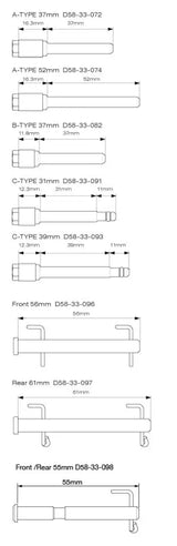 Drc D58-33-091 Stainless Brake Pin C-Type 31Mm - Brakes