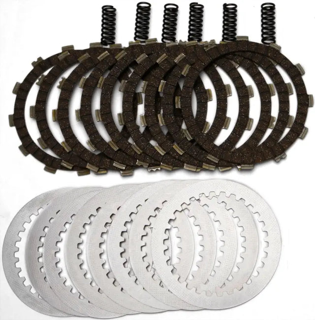 DRC102 Dirt Racer Clutch Set for high performance, featuring friction and driven plates with heavy-duty springs ideal for competition.
