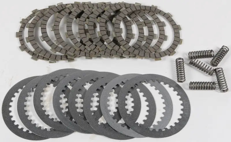 Dirt Racer Clutch Set DRC116 with friction plates, steel plates, and springs for dirt racer bikes