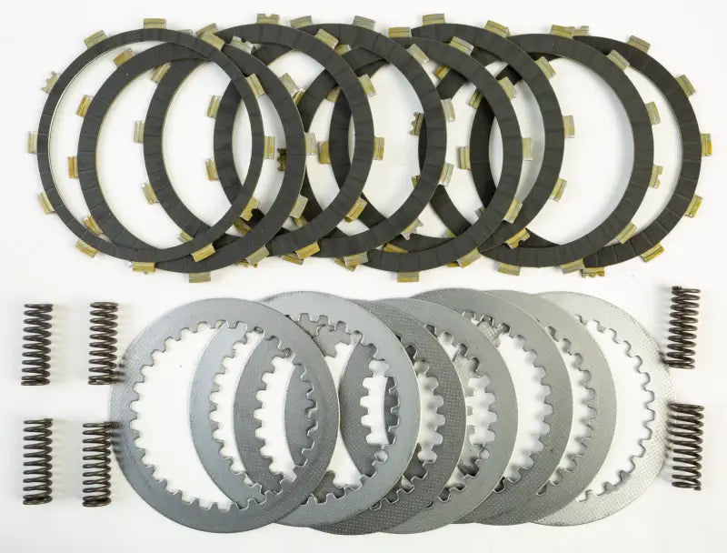 DRCF201 Carbon Fiber Complete Kit with friction plates, steel plates, and springs for motorcycles