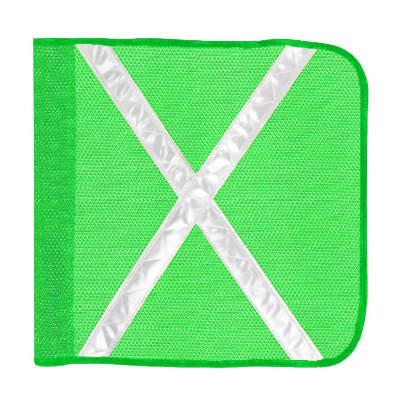 Driver IND. UV Resistant Safety Flags Warning Whip Flag Flag16-G-XW - Fluorescent Green Heavy Duty Mesh