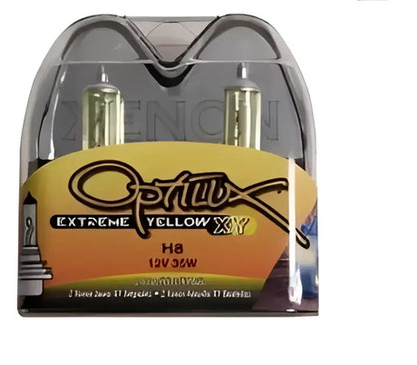 Driving/ Fog Light Bulb H11; Halogen; 55 Watt; Low Beam; Yellow; 12 Volt; Set of 2 - Truck & Automotive