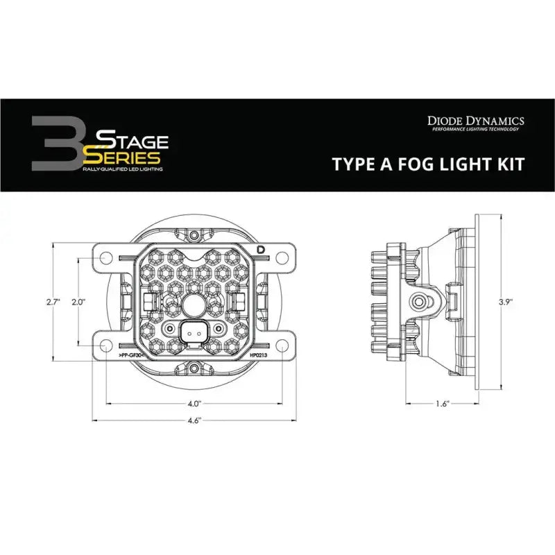 Driving/ Fog Light LED Bulb; Clear Bulbs; 3 Inch Round; 36 Watt Bulbs Amp Draw 2.7 AMP At 12.8 Volt; 80x8 Degree Beam;