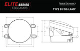 Driving/ Fog Light LED Bulb; Yellow Bulbs; 3.6 Inch Round; OEM-Grade Replacement; 15 Watt Bulbs Amp Draw 1.2 AMP