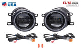 Driving/ Fog Light LED Bulb; Yellow Bulbs; 3.6 Inch Round; OEM-Grade Replacement; 15 Watt Bulbs Amp Draw 1.2 AMP