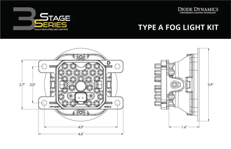 Driving/ Fog Light LED Bulb; Yellow Bulbs; 3 Inch Round; 14.5 Watt Bulbs Amp Draw 1.1 AMP At 13.2 Volt; 80x8 Degree