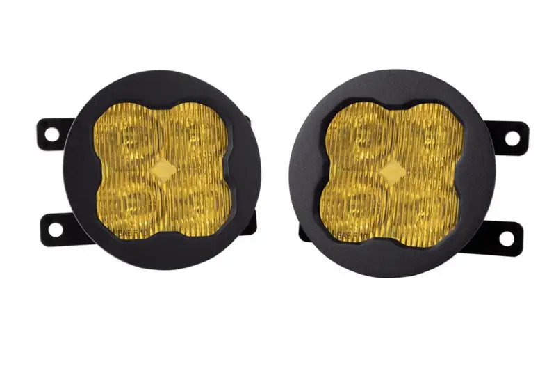Driving/ Fog Light LED Bulb; Yellow Bulbs; 3 Inch Round; 14.5 Watt Bulbs Amp Draw 1.1 AMP At 13.2 Volt; 80x8 Degree
