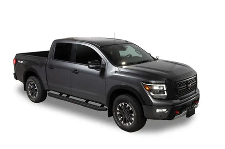 Driving/ Fog Light Mounting Bracket Bolt Mount; Texture Powder Coated; Mounts Two Light; Black; Stainless Steel; Set