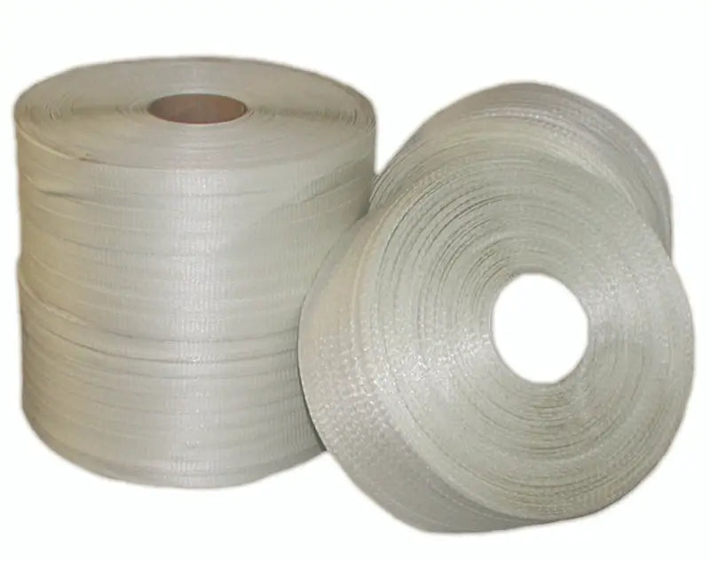 Rolls of white fiberglass tape for heavy-duty cord strapp DS-500HD Dr Shrink