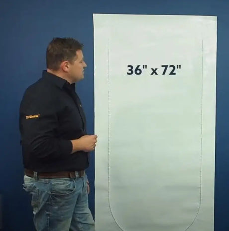 DS-72C Dr.Shrink 36’ X 72’ Zipper Door Access Clear - Boat Shrink Wrap