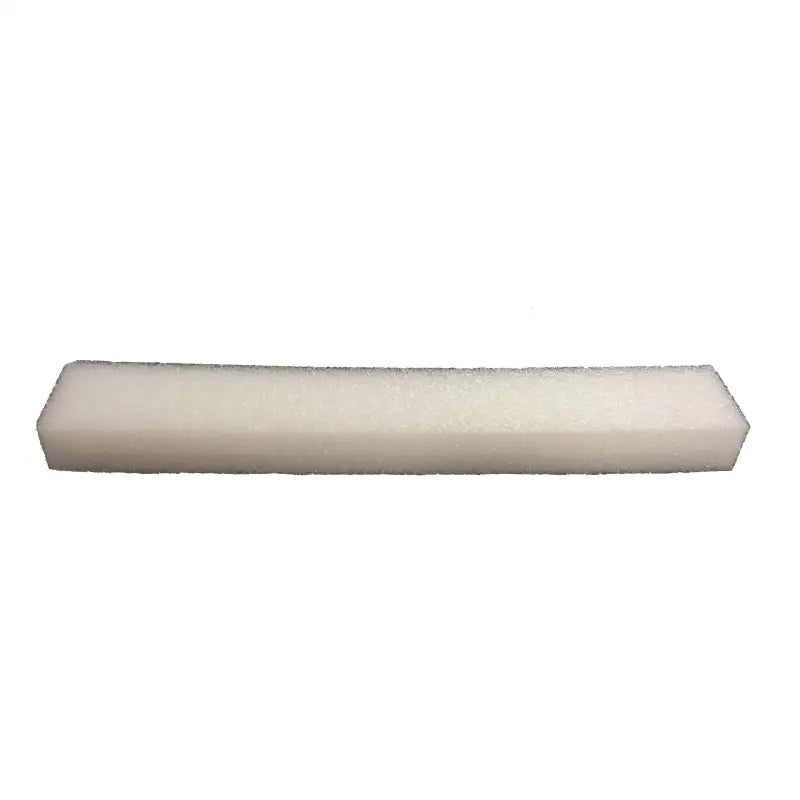 Rectangular white foam strip from DS-FBLOCK Shrink Foam Block for insulation or packing