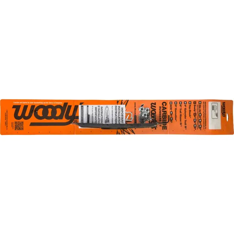 Orange-packaged Woody’s Carbide Runners snowmobile parts for Dooly Carbide Runner DS4-9350