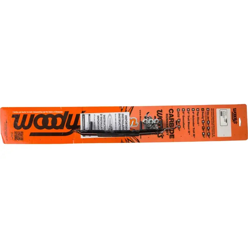 Orange blister pack with Dooly Carbide Runner and instructions for single runners