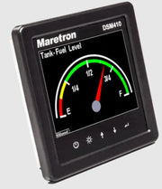 Electronic fuel level gauge on DSM410-01 Maretron instrument display for accurate readings