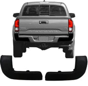 Gray Toyota Tacoma with black bumper end caps featuring DT1013 Ecoological bed-lined bumper overlay