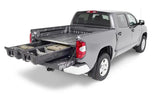 Gray pickup truck with bed storage drawers on DT3 Decked Toyota Tundra 2022+