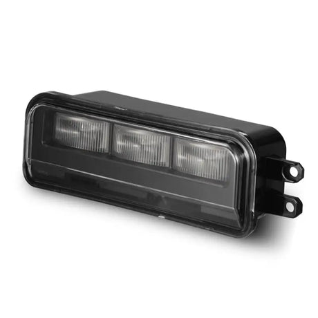 Driving/ Fog Light LED Bulb; Dual Color LUXX Chip; Rectangular; 12.2 Watt; Projector Beam; 720 Lumen For White/ 716 Lumen For Yellow/ 1200 Raw Lumen; Clear Polycarbonate Lens; Alpha-Black Polypropylene Housing; 6500 Degree Kelvin White Color Temperature/ - NTP