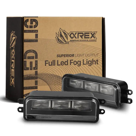 Driving/ Fog Light LED Bulb; Dual Color LUXX Chip; Rectangular; 12.2 Watt; Projector Beam; 720 Lumen For White/ 716 Lumen For Yellow/ 1200 Raw Lumen; Clear Polycarbonate Lens; Alpha-Black Polypropylene Housing; 6500 Degree Kelvin White Color Temperature/ - NTP