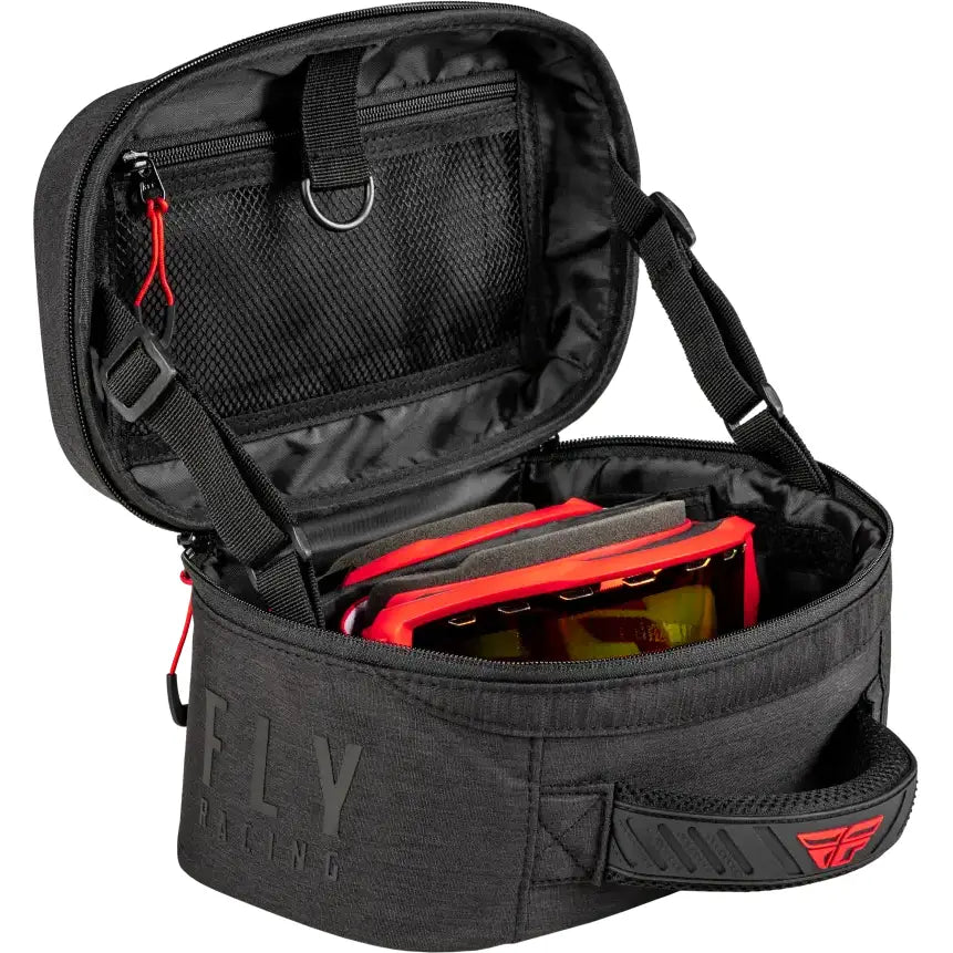 Dual Goggle Case Black - Powersports