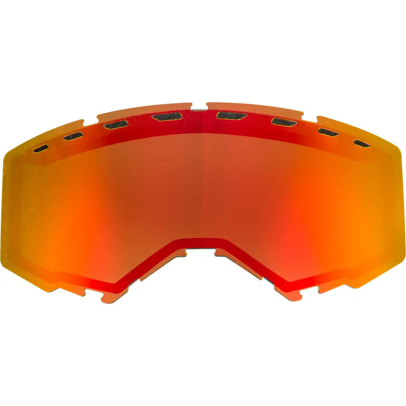 Dual Lens With Vents Adult Red Mirror/Brown