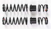 Black dual rate coil springs with spacers for the Dual Rate Spring Kit 36 Std Pol