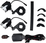 Dual switchback LED light kit for motorcycles, ideal RV parts & accessories and truck parts