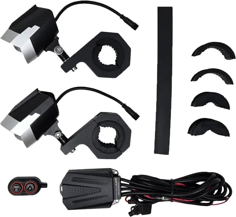 Dual switchback LED light kit for motorcycles, ideal RV parts & accessories and truck parts