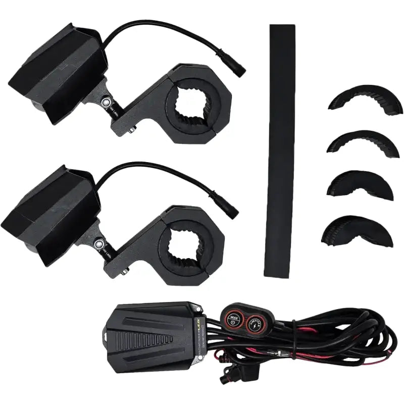 Dual Switchback Led Lights Black Wired Remote Pr - PATHFINDER