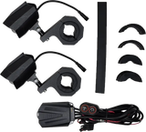 Dual Switchback Led Lights Black Wired Remote Pr - PATHFINDER
