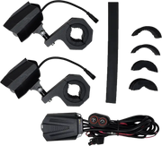 Dual Switchback Led Lights Black Wired Remote Pr - PATHFINDER