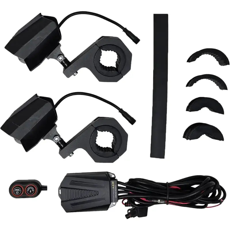 Dual Switchback Led Lights Black Wireless Remote Pr - PATHFINDER