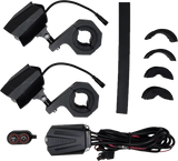 Dual Switchback Led Lights Black Wireless Remote Pr - PATHFINDER