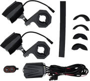 Dual Switchback Led Lights Black Wireless Remote Pr - PATHFINDER