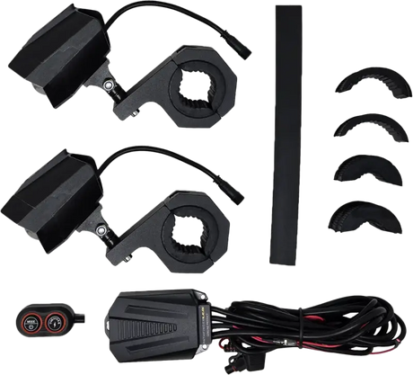 Dual Switchback Led Lights Black Wireless Remote Pr - PATHFINDER