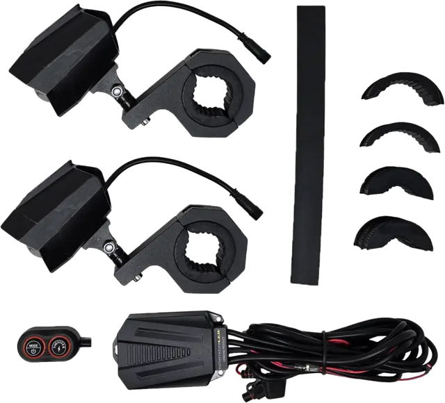 Dual Switchback Led Lights Black Wireless Remote Pr - PATHFINDER