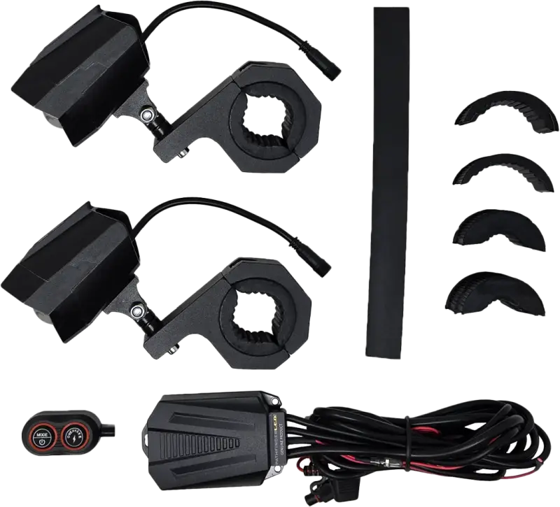Dual Switchback Led Lights Black Wireless Remote Pr - PATHFINDER