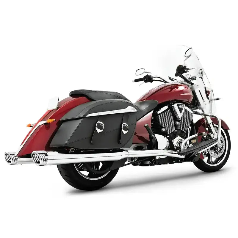 FREEDOM Duals W/4" Muffler Chrome Cross Co Tour Crossroads Le for Powersports