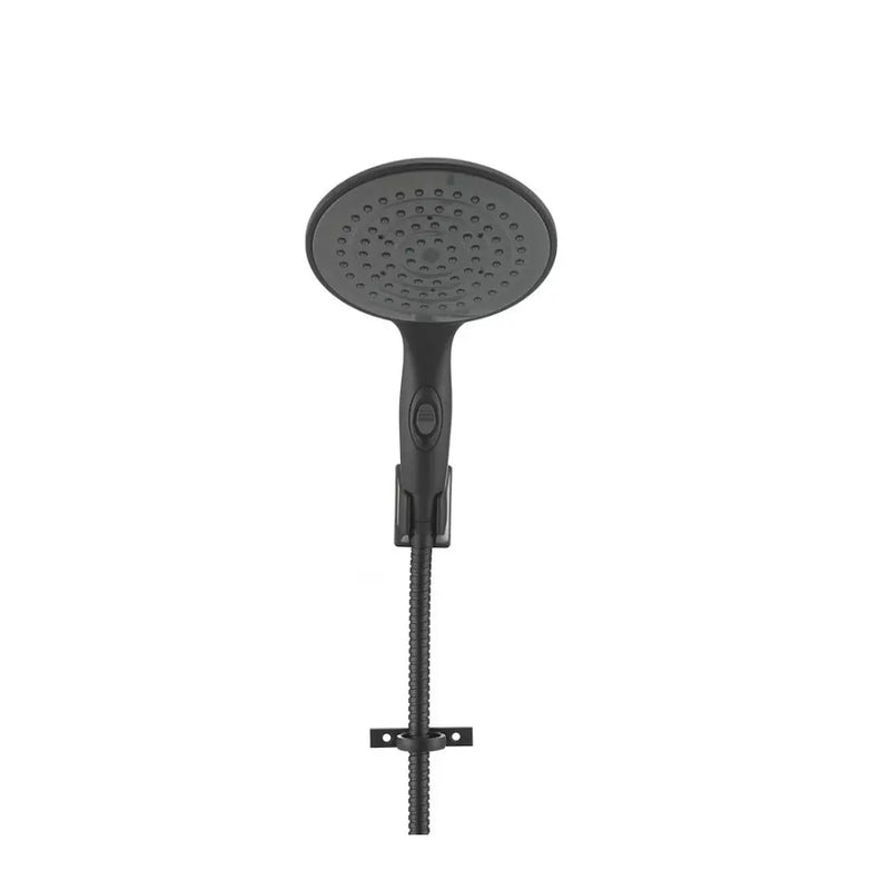 Dura Faucet Single Function Flow Head Shower Head DF-SA434K-MB - Luxury Rain Wand Hose