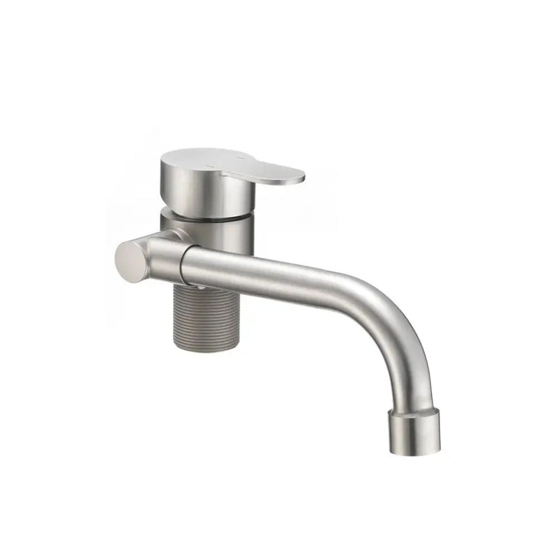 Dura Faucet Used For RV Kitchen DF-MK510H-SN - Folding Brushed