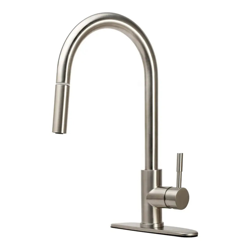 Dura Faucet Used For RV Kitchen DF-MK530SLK-SN - Streamline Pull-Down Fau