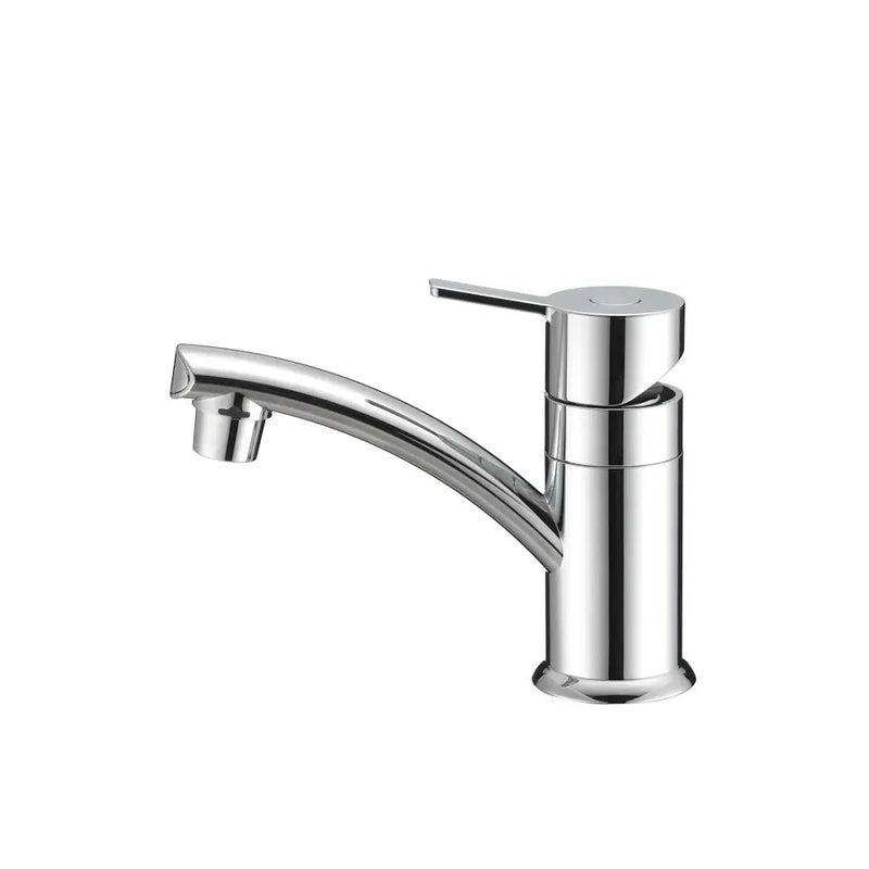 Dura Faucet Used For RV Kitchen DF-PL200M-CP - Modern Single Lever Centerset LA
