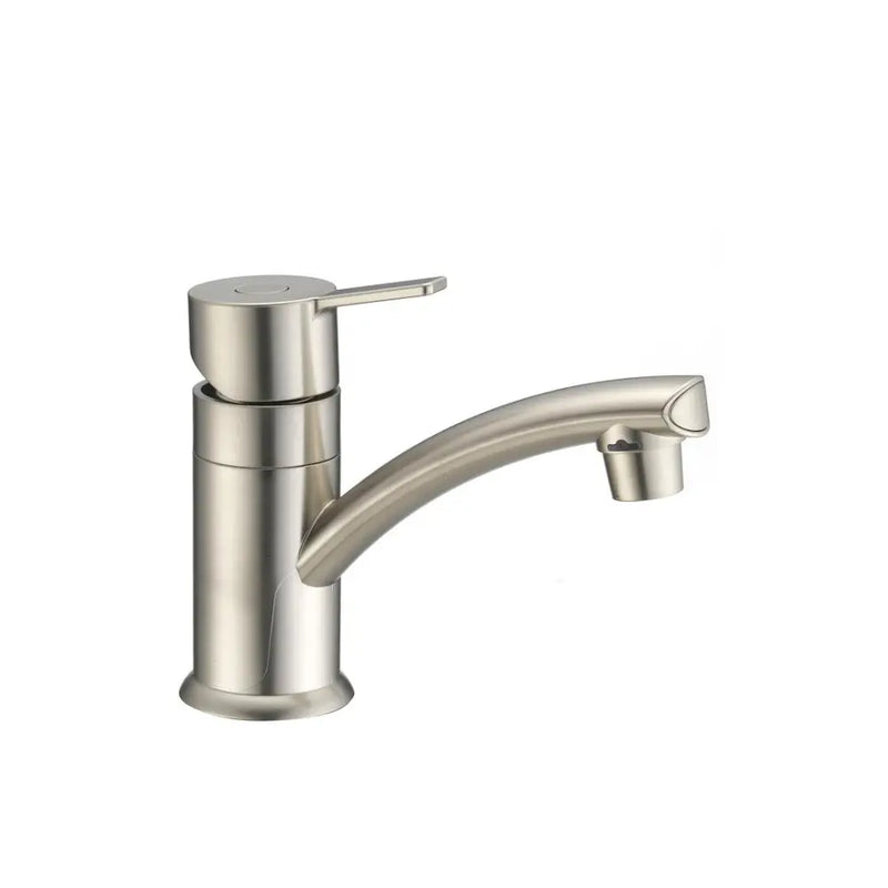 Dura Faucet Used For RV Kitchen DF-PL200M-SN - Modern Single Lever Centerset LA