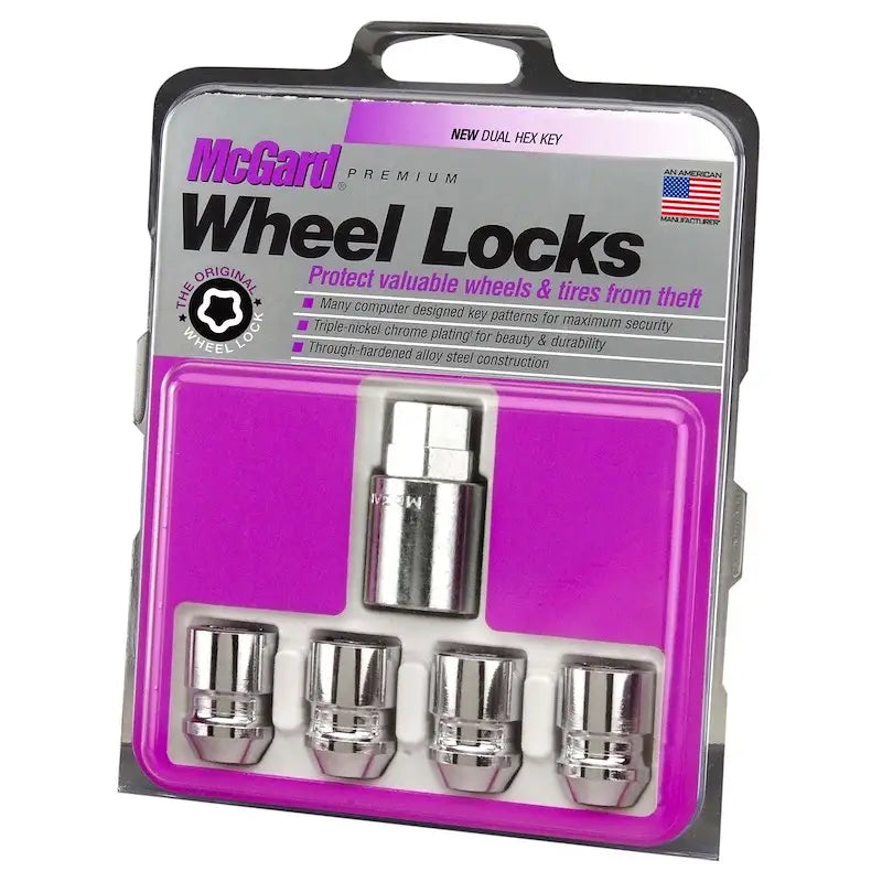 McGard wheel lock pack 12x1.5 in packaging for easy use and secure vehicle protection