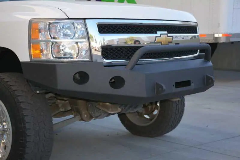 DV8 Offroad 07-13 Chevrolet Silverado 1500 Front Bumper - Black Powdercoat 